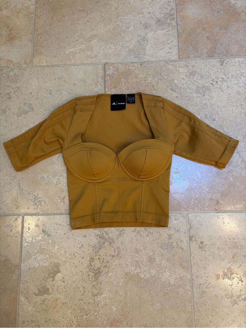 Ivy Park X Adidas gold bustier top